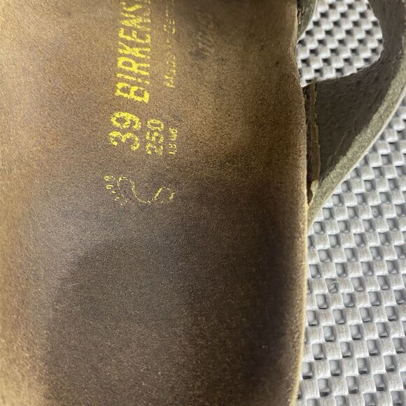 Birkenstock Mayari Adult Sandals 39 L8 M6 Brown Thong Buckle Made In Germany - Picture 13 of 14